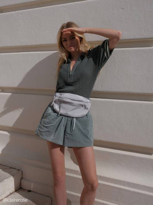 femmes sac ceinture lasson Varley 8R2T502 gris sauge accessoires