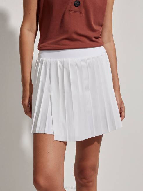 femmes jupe-short kalmia à taille mi-haute Varley 8R2T354 blanc vêtements