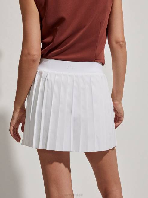 femmes jupe-short kalmia à taille mi-haute Varley 8R2T354 blanc vêtements