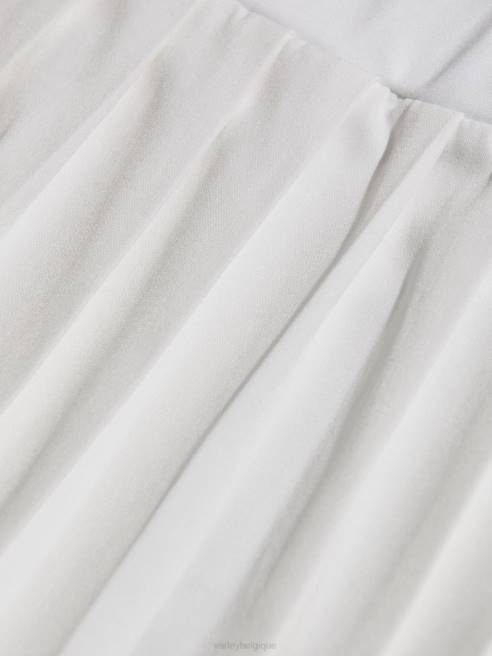 femmes jupe-short kalmia à taille mi-haute Varley 8R2T354 blanc vêtements