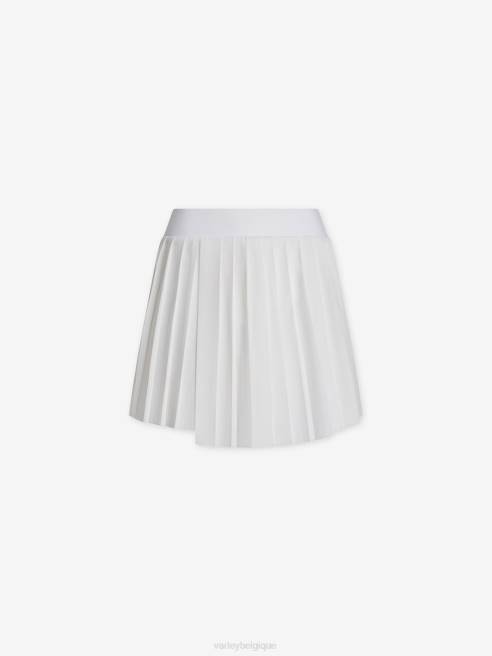 femmes jupe-short kalmia à taille mi-haute Varley 8R2T354 blanc vêtements
