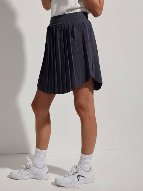femmes jupe-short newman à taille haute Varley 8R2T357 bleu ardoise vêtements