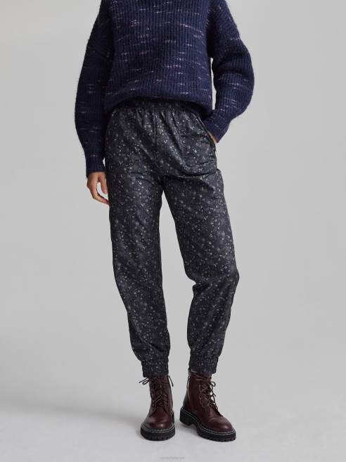 femmes pantalon beckett Varley 8R2T371 mini camouflage fleuri vêtements