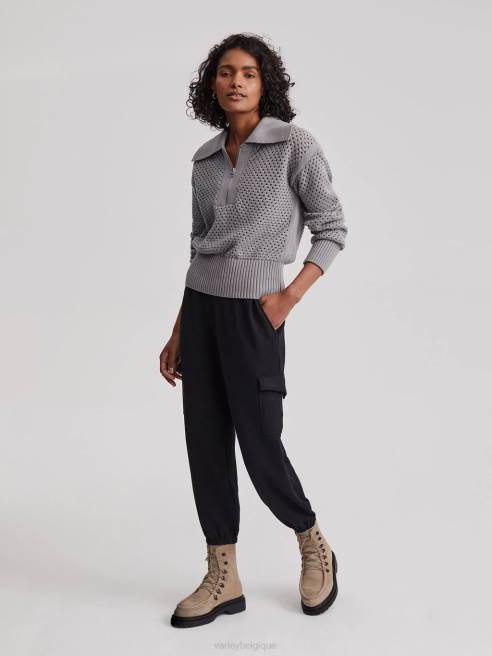 femmes pantalon clarice Varley 8R2T367 noir vêtements