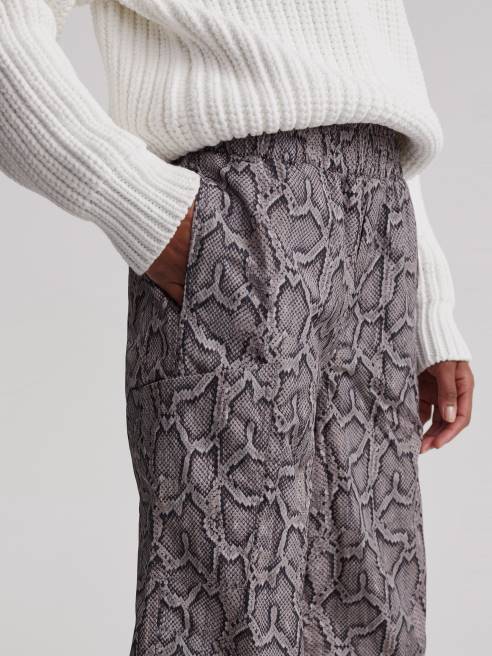 femmes pantalon hamilton Varley 8R2T376 serpent python argenté vêtements