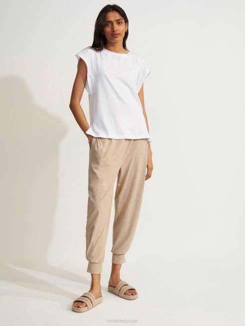 femmes pantalons de survêtement custer Varley 8R2T400 taupe chiné vêtements