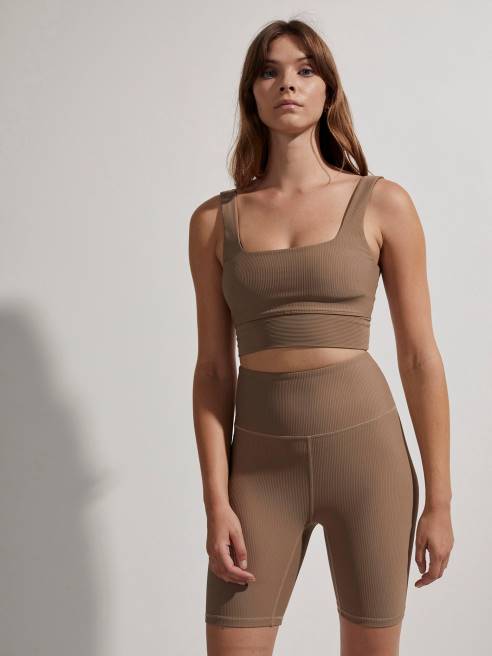 femmes bougeons les côtes courtes 7" Varley 8R2T342 pierre taupe vêtements