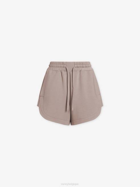 femmes short taille haute keely Varley 8R2T301 taupe clair vêtements