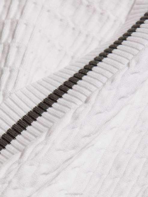 femmes cardigan long noma Varley 8R2T143 blanc vêtements