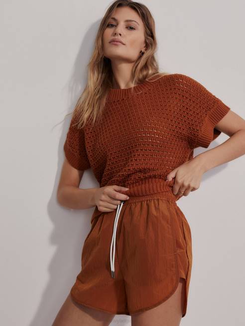 femmes julianna tricot Varley 8R2T6 abricot profond vêtements