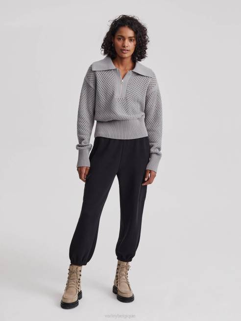 femmes polo en maille de lys Varley 8R2T151 gris griffon vêtements