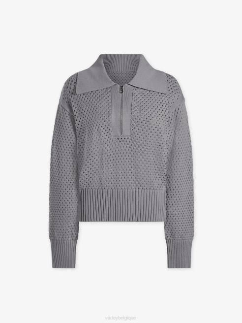 femmes polo en maille de lys Varley 8R2T151 gris griffon vêtements
