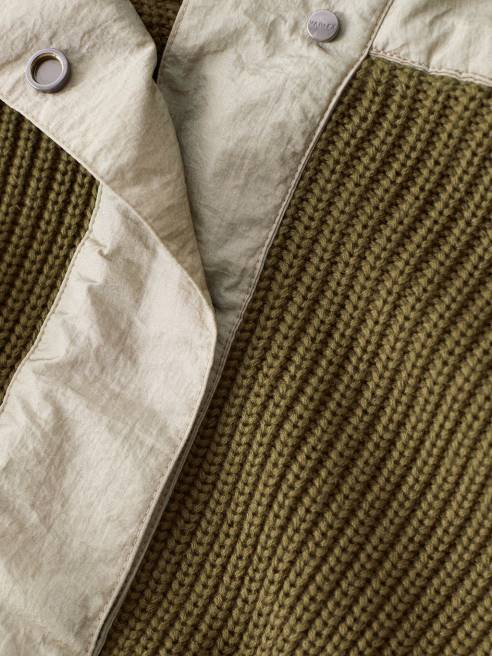 femmes pull à demi-zip carter Varley 8R2T200 mélange d'olives noires vêtements