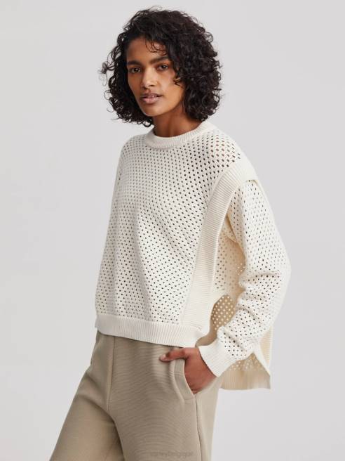 femmes tricot d'arabella Varley 8R2T150 murmure blanc vêtements