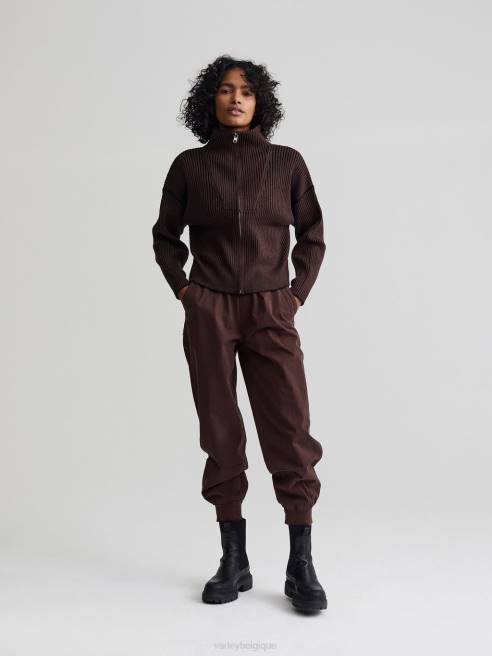 femmes veste en maille carmen Varley 8R2T179 grain de café vêtements