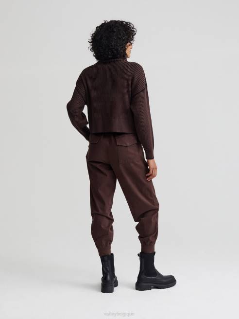 femmes veste en maille carmen Varley 8R2T179 grain de café vêtements