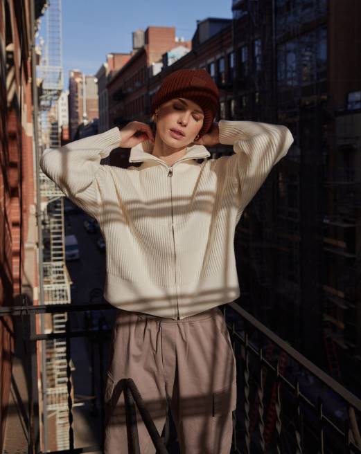 femmes veste en maille carmen Varley 8R2T180 aigrette vêtements