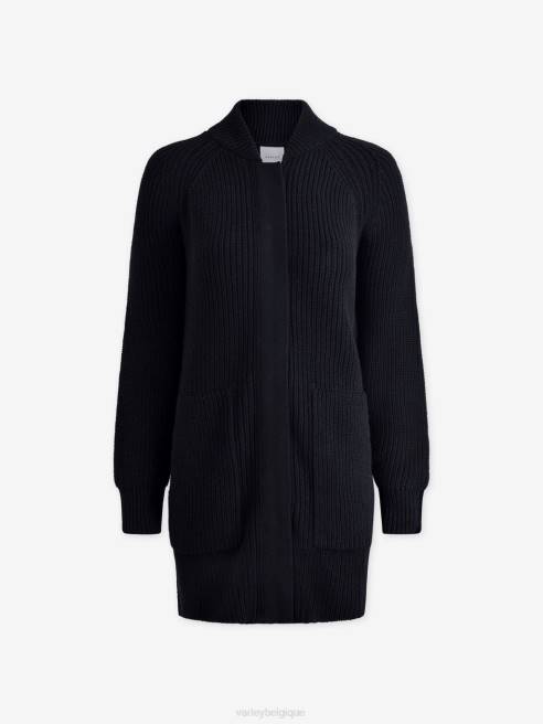 femmes veste en maille maybelle Varley 8R2T207 noir vêtements