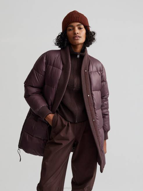 femmes doudoune baldwin Varley 8R2T442 raisin vêtements