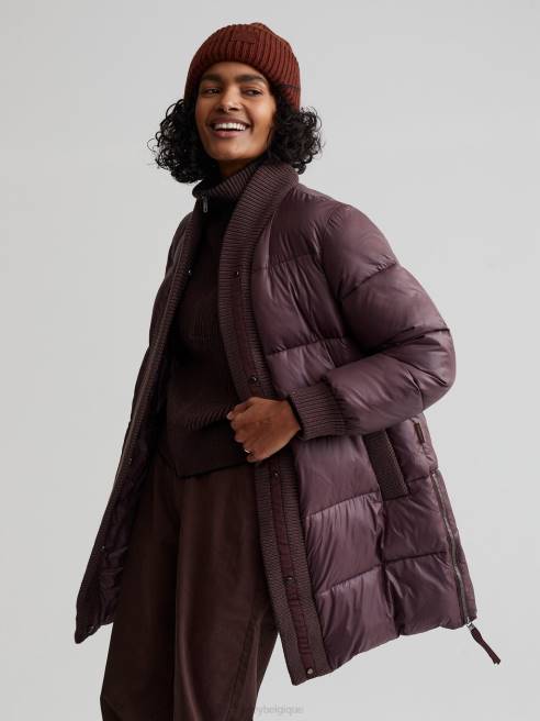 femmes doudoune baldwin Varley 8R2T442 raisin vêtements