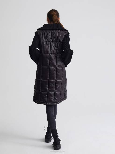 femmes doudoune en maille mayten Varley 8R2T450 noir vêtements