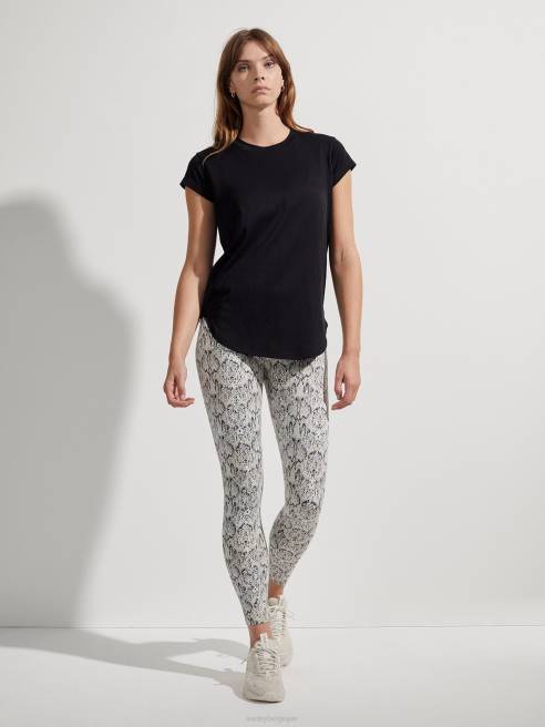 femmes t-shirt sans couture jade Varley 8R2T122 noir vêtements