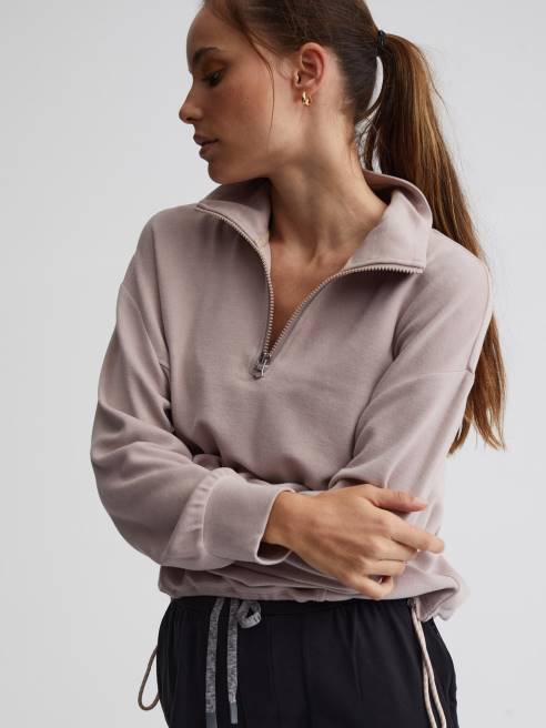 femmes pull à demi-zip collett Varley 8R2T239 sphinx vêtements