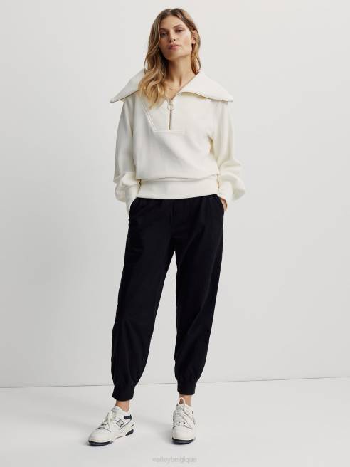 femmes pull à demi-zip vigne Varley 8R2T88 Ivoire vêtements