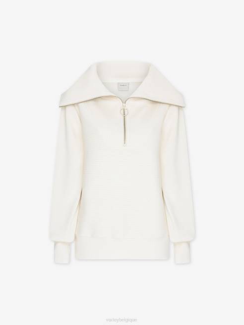 femmes pull à demi-zip vigne Varley 8R2T88 Ivoire vêtements
