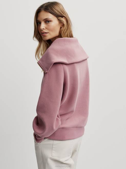 femmes pull à demi-zip vigne Varley 8R2T89 rose nostalgie vêtements