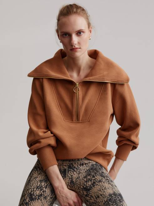 femmes pull à demi-zip vigne Varley 8R2T92 seigle vêtements