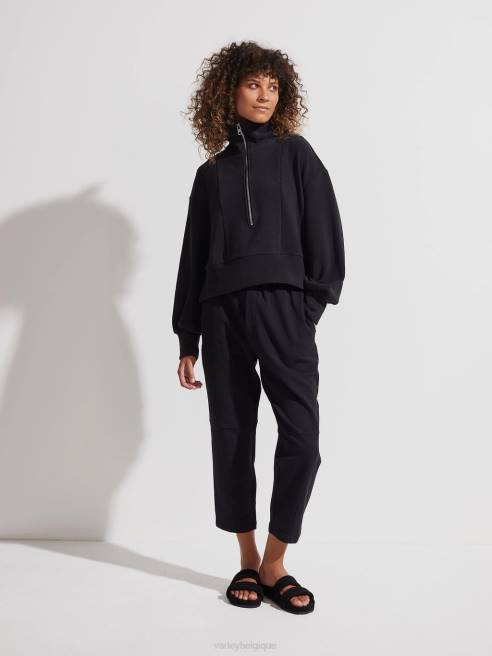 femmes pull mi-zip ramona Varley 8R2T144 noir vêtements