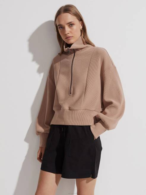 femmes pull mi-zip ramona Varley 8R2T145 chanterelle vêtements