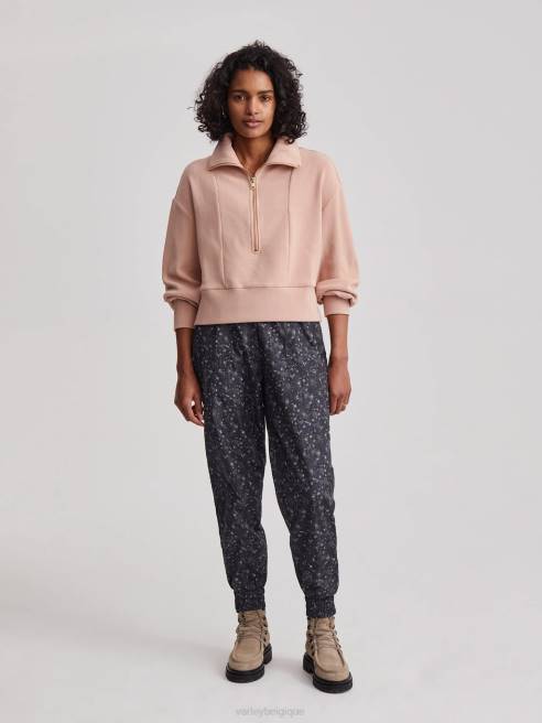 femmes pull mi-zip ramona Varley 8R2T146 rose acajou vêtements