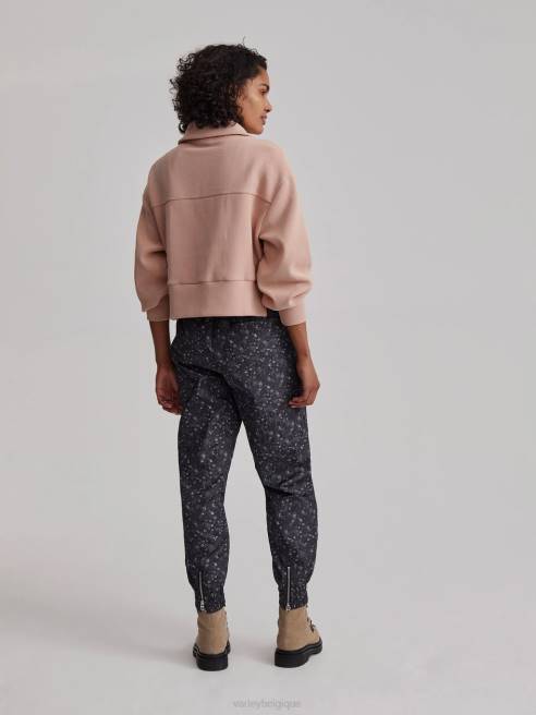 femmes pull mi-zip ramona Varley 8R2T146 rose acajou vêtements