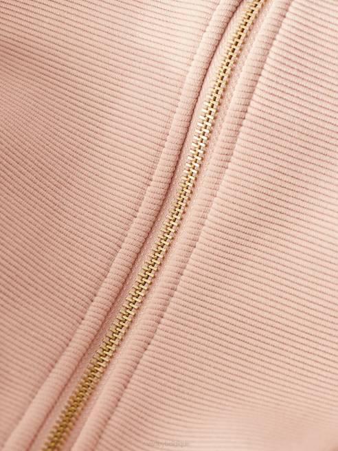 femmes pull mi-zip ramona Varley 8R2T146 rose acajou vêtements