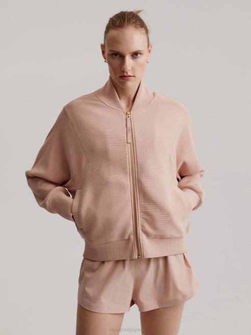 femmes sweat zippé alia Varley 8R2T158 rose acajou vêtements