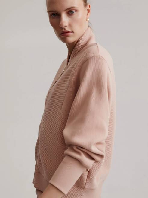femmes sweat zippé alia Varley 8R2T158 rose acajou vêtements