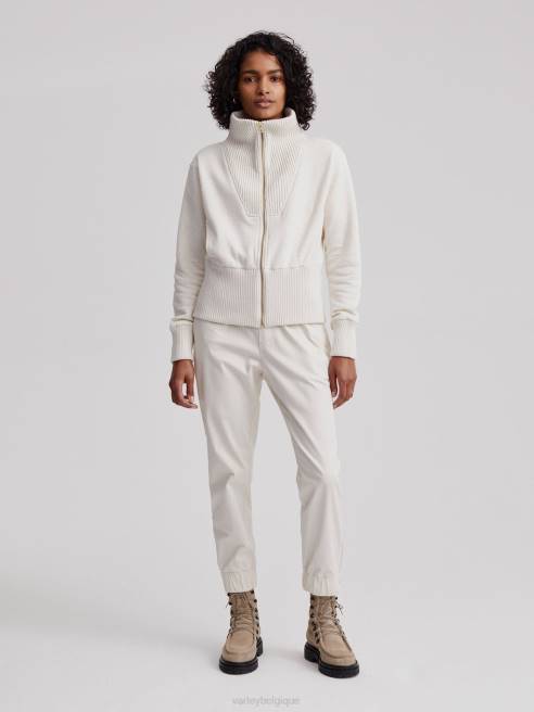 femmes sweat zippé alisa Varley 8R2T186 marne ivoire vêtements
