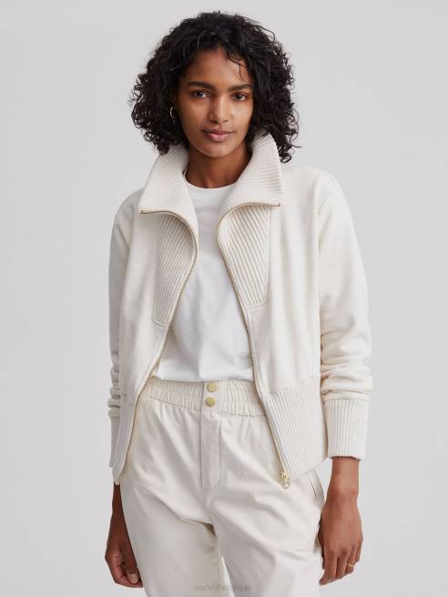 femmes sweat zippé alisa Varley 8R2T186 marne ivoire vêtements