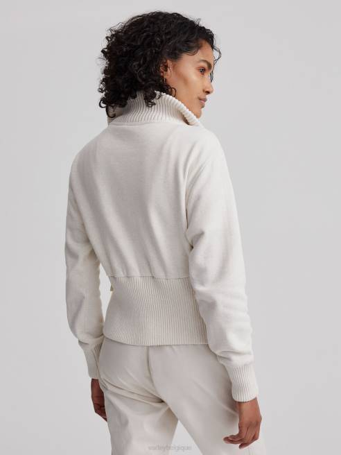 femmes sweat zippé alisa Varley 8R2T186 marne ivoire vêtements
