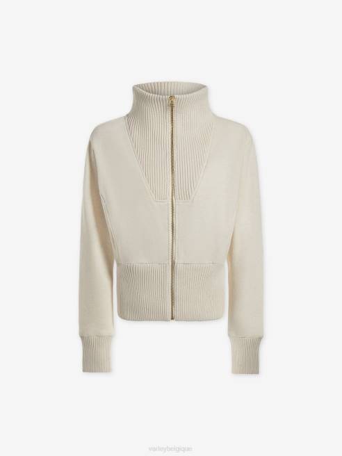 femmes sweat zippé alisa Varley 8R2T186 marne ivoire vêtements