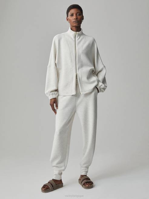 femmes sweat zippé ashbury Varley 8R2T38 marne ivoire vêtements