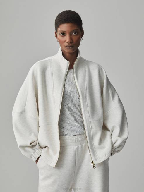 femmes sweat zippé ashbury Varley 8R2T38 marne ivoire vêtements