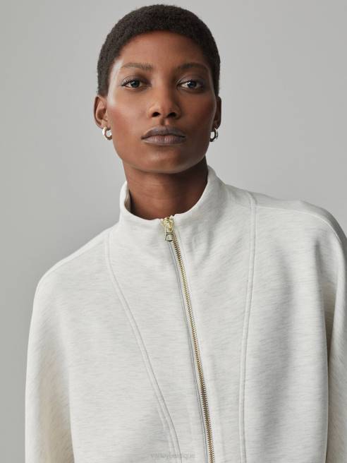 femmes sweat zippé ashbury Varley 8R2T38 marne ivoire vêtements