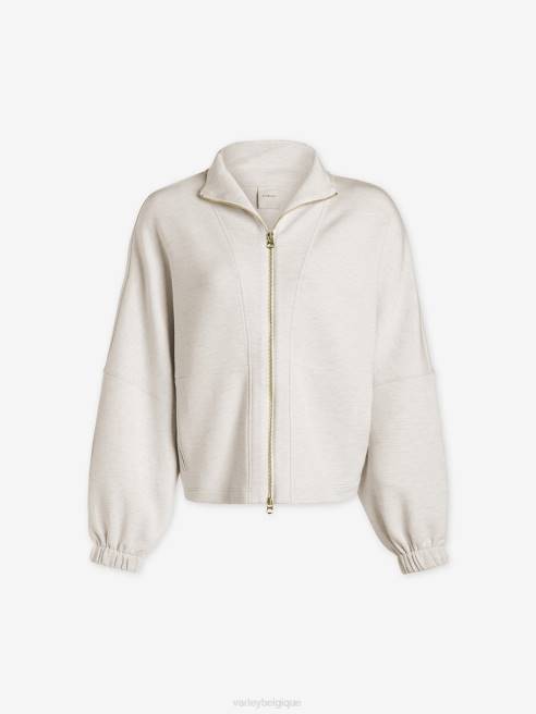 femmes sweat zippé ashbury Varley 8R2T38 marne ivoire vêtements