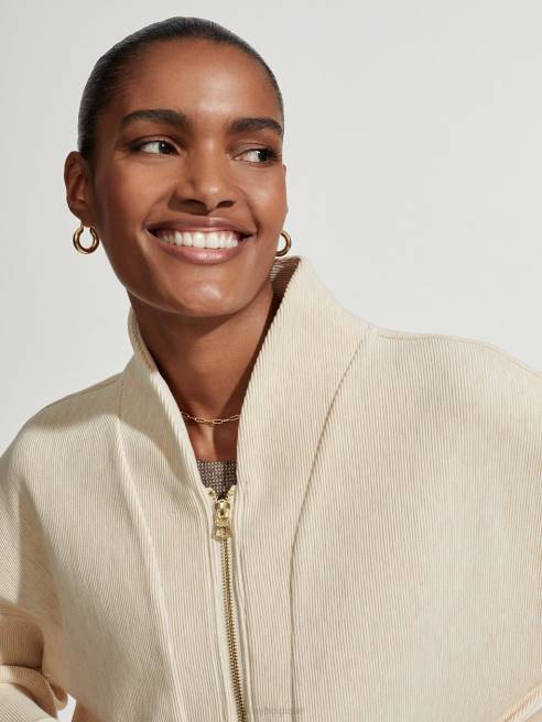 femmes sweat zippé rosanne Varley 8R2T108 marne d'avoine vêtements