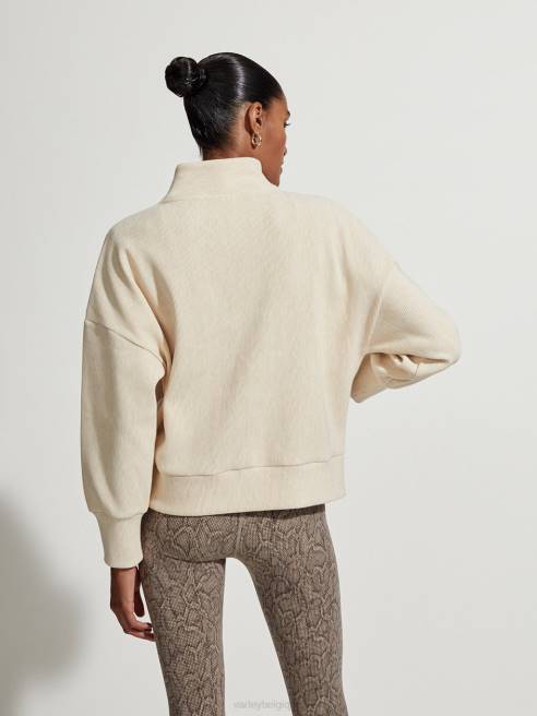 femmes sweat zippé rosanne Varley 8R2T108 marne d'avoine vêtements