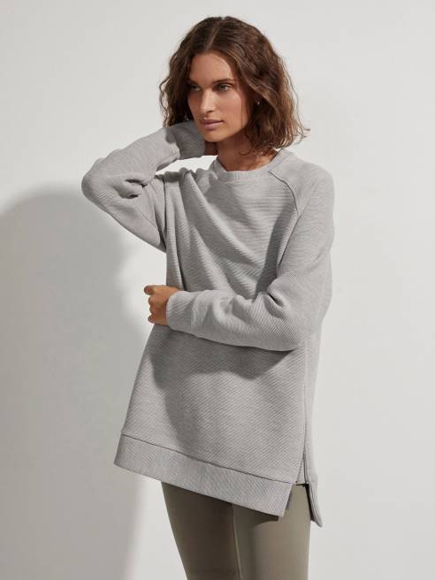 femmes transpirer Varley 8R2T101 gris clair chiné vêtements