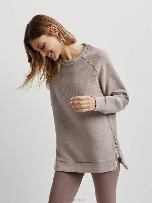 femmes transpirer Varley 8R2T105 taupe chiné vêtements